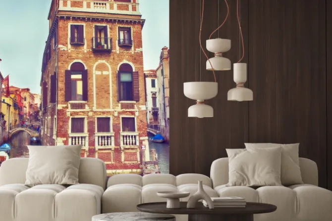 Naklejka: Venezia, palazzo nel canale.