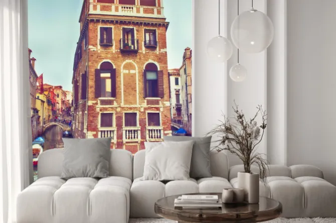 Naklejka: Venezia, palazzo nel canale.