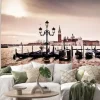 Naklejka: Venise gondole romantyczna amour amoureux lagune