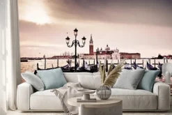 Naklejka: Venise gondole romantyczna amour amoureux lagune