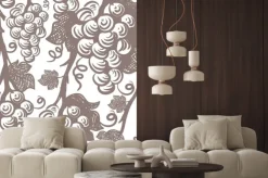 Naklejka: Vine seamless pattern. winogrona.