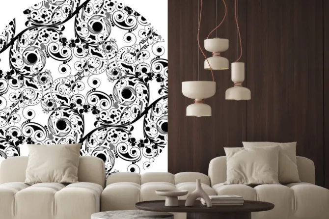 Naklejka: Vintage flower