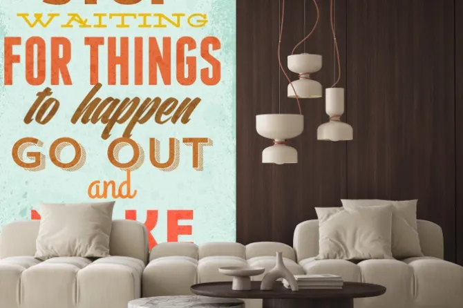 Naklejka: Vintage ilustracja typografia wektor grunge efektów. może być