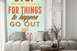 Naklejka: Vintage ilustracja typografia wektor grunge efektów. może być