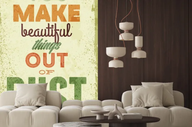 Naklejka: Vintage ilustracja typografia wektor grunge efektów. może być