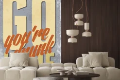 Naklejka: Vintage ilustracja typografia wektor grunge efektów. może być