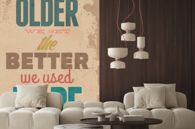 Naklejka: Vintage ilustracja typografia wektor grunge efektów. może być