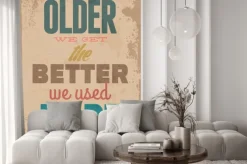 Naklejka: Vintage ilustracja typografia wektor grunge efektów. może być