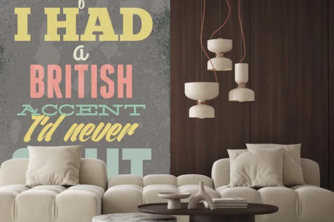 Naklejka: Vintage ilustracja typografia wektor grunge efektów. może być