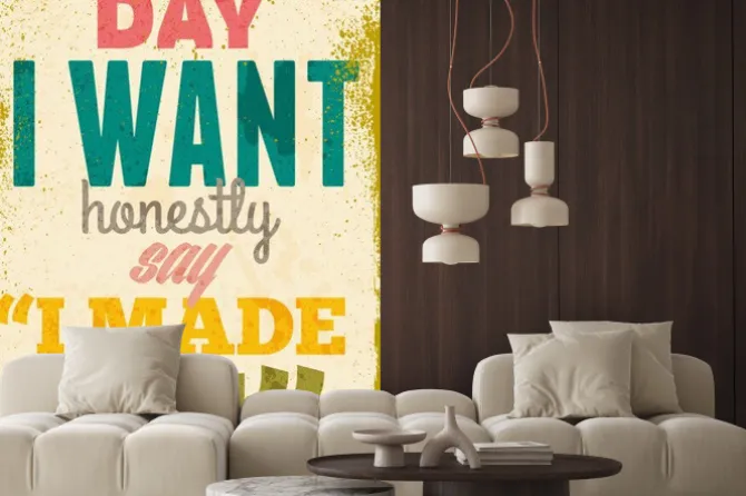 Naklejka: Vintage ilustracja typografia wektor grunge efektów.