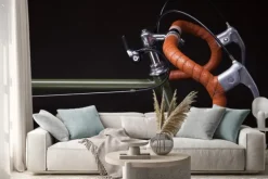 Naklejka: Vintage kierownica rowerowa