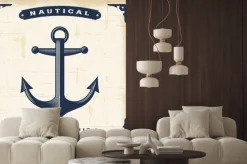 Naklejka: Vintage kotwica