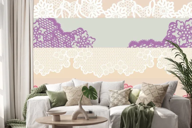 Naklejka: Vintage laceok