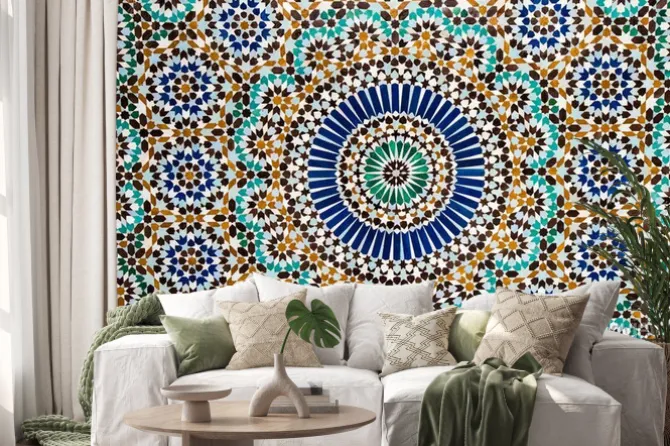 Naklejka: Vintage marokańska mozaika