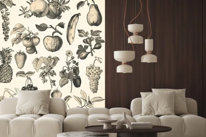 Naklejka: Vintage owoce