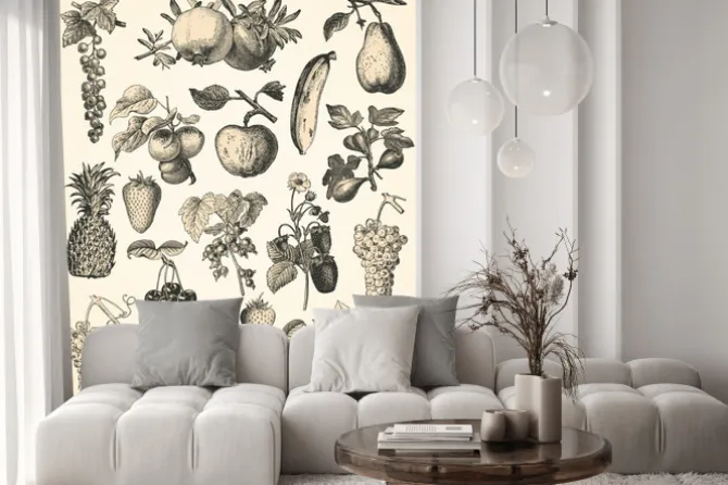 Naklejka: Vintage owoce