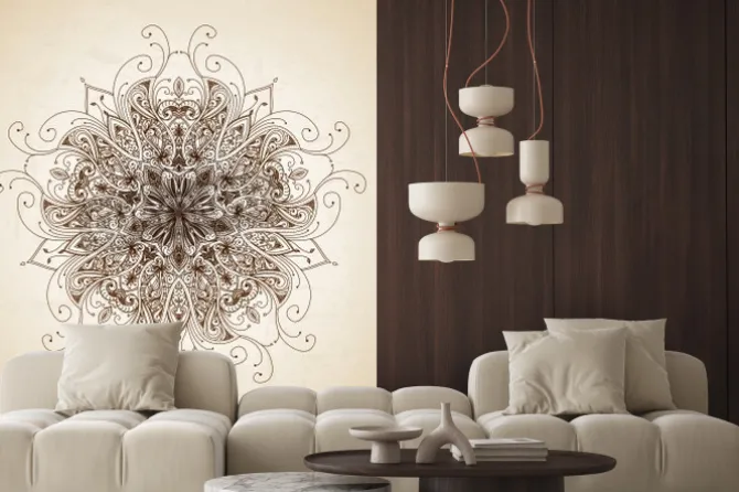 Naklejka: Vintage wektor wzorca. ręcznie rysowane tła abstrakcyjna. dekoracyjne