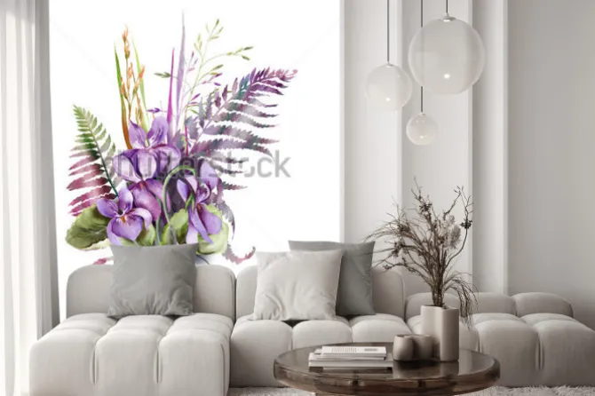 Naklejka: Violas bouquet