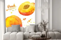 Naklejka: Watercolor peach.