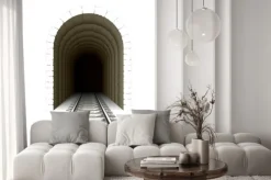 Naklejka: Wejście do tunelu kolejowego