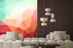 Naklejka: Wektor abstrakcyjne geometryczne tło z trójkąta