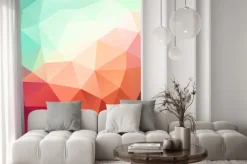 Naklejka: Wektor abstrakcyjne geometryczne tło z trójkąta