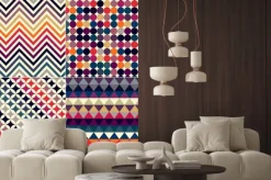 Naklejka: Wektor bez szwu retro wzór