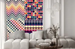 Naklejka: Wektor bez szwu retro wzór