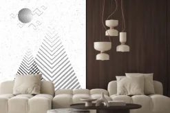 Naklejka: Wektor geometryczne tło trójkąta, abstrakcyjne mountains.conceptual