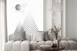 Naklejka: Wektor geometryczne tło trójkąta, abstrakcyjne mountains.conceptual