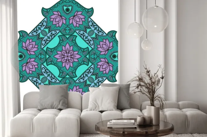 Naklejka: Wektor kolor mandali.