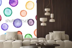 Naklejka: Wektor okrągły ornament bez szwu. skopiuj ten kwadrat na bok,