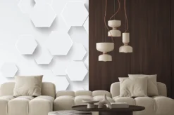 Naklejka: Wektor streszczenie geometryczne tło papieru