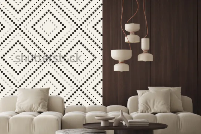 Naklejka: Wektor wzór nowoczesna stylowa tekstura. powtarzające się geometryczne