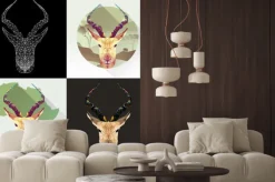 Naklejka: Wektor zestaw zwierzę tatuażu, farbowanie, tapety, plakaty i