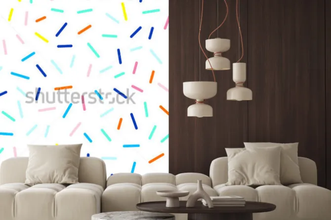 Naklejka: Wektorowy bezszwowy śliczny i ostry wzór junakowania