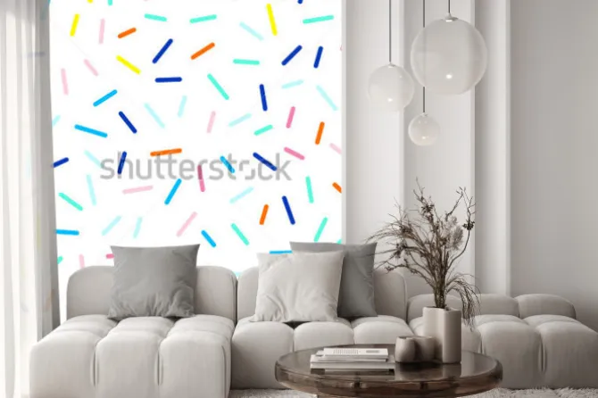 Naklejka: Wektorowy bezszwowy śliczny i ostry wzór junakowania