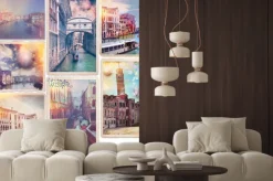 Naklejka: Wenecja - starej pocztówki collage