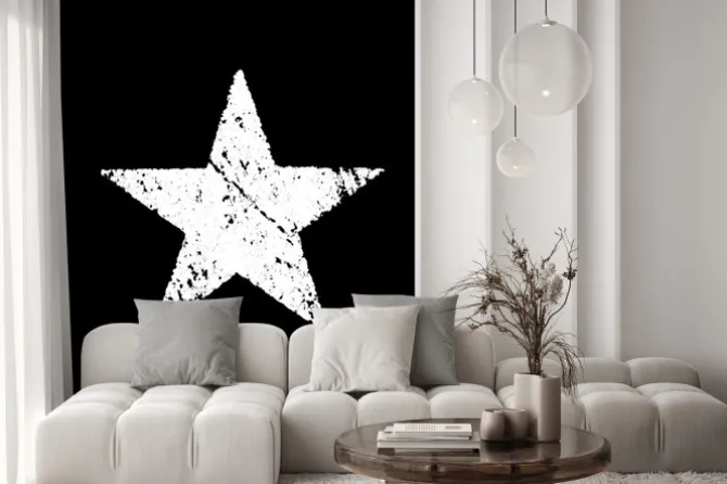 Naklejka: White star