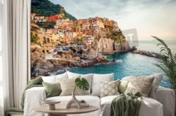 Naklejka: Widok manarola. manarola to niewielka miejscowość w prowincji