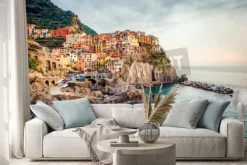 Naklejka: Widok manarola. manarola to niewielka miejscowość w prowincji