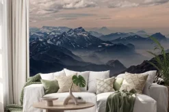 Naklejka: Widok z hoellengebirge kierunku salzburg, austria