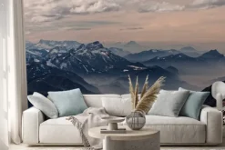 Naklejka: Widok z hoellengebirge kierunku salzburg, austria