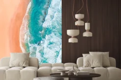 Naklejka: Widok z lotu ptaka pięknej australijskiej plaży wzdłuż great