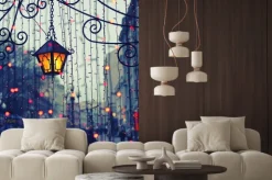 Naklejka: Wieczór avenue ze światłami