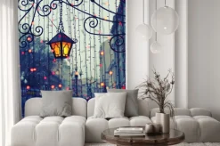 Naklejka: Wieczór avenue ze światłami