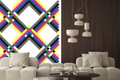 Naklejka: Wielobarwny wzór geometryczny