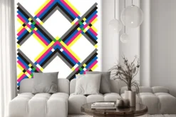 Naklejka: Wielobarwny wzór geometryczny