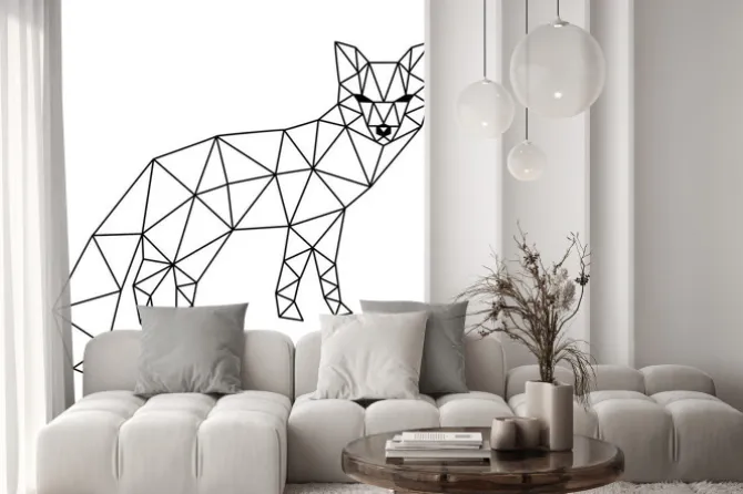 Naklejka: Wielokątne fox