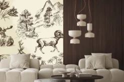 Naklejka: Wild nature, forest and mountains